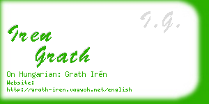 iren grath business card
